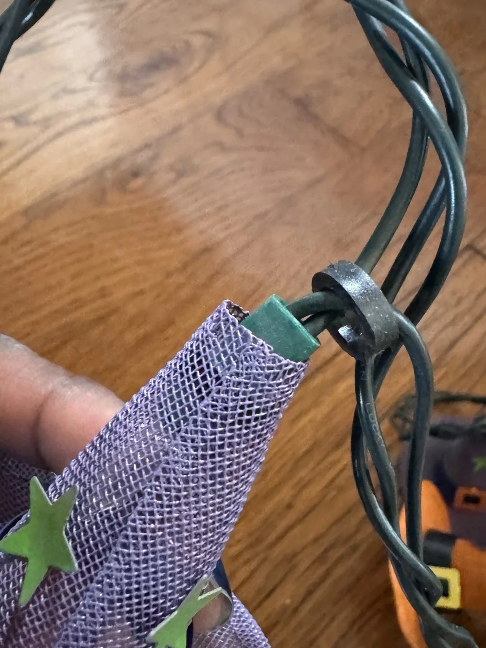 Halloween Mesh Witch Hat String Lights
